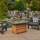 DARIEN - 44" - Rectangular Gas Fire Pit Table - Grey Everblend Top