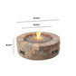 BRONSON - DIY - Block Round Gas Fire Pit Kit - All In One