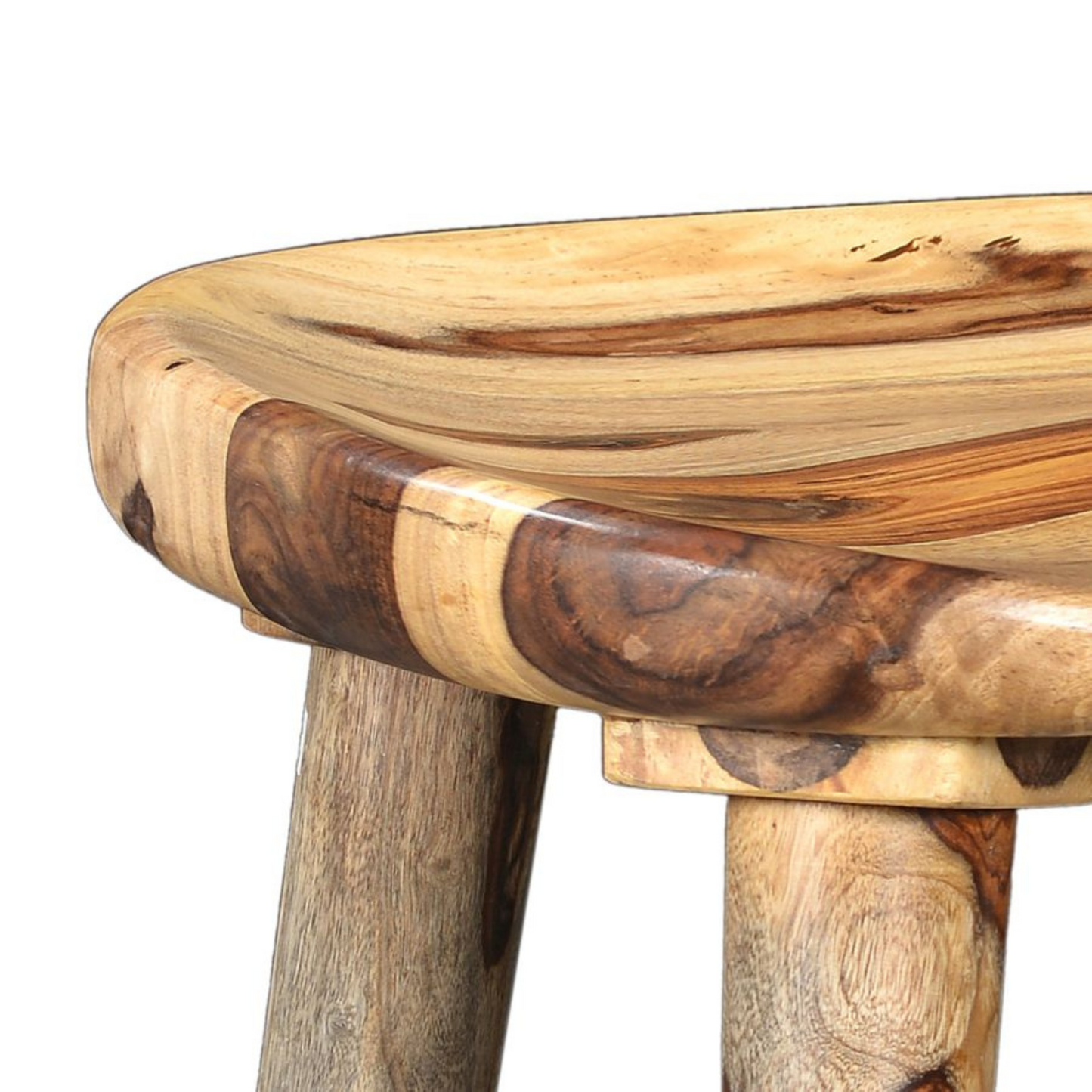 TAHOE - Counter Stool - Solid Wood - Sheesham Grain Pattern - More Colors