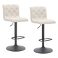 DEX II - Fabric Upholstered Adjustable Air Lift Swivel Stool (set of 2) - More Colors