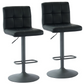 FUSION - Faux Leather Adjustable Air Lift Swivel Stool (set of 2) - More Colors