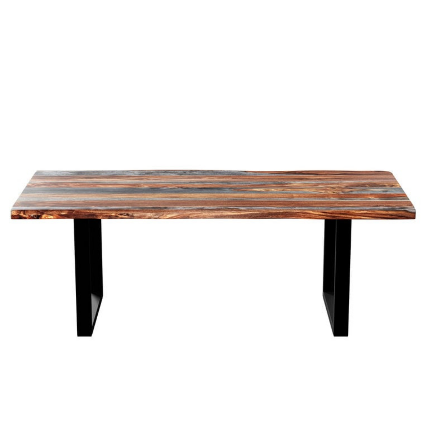 The wood is beautiful, and we are in love with the natural imperfections that come from its handmade nature. This table would be perfect in a kitchen or dining room.