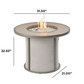 STONEFIRE - Round Gas Fire Pit Table - More Colors