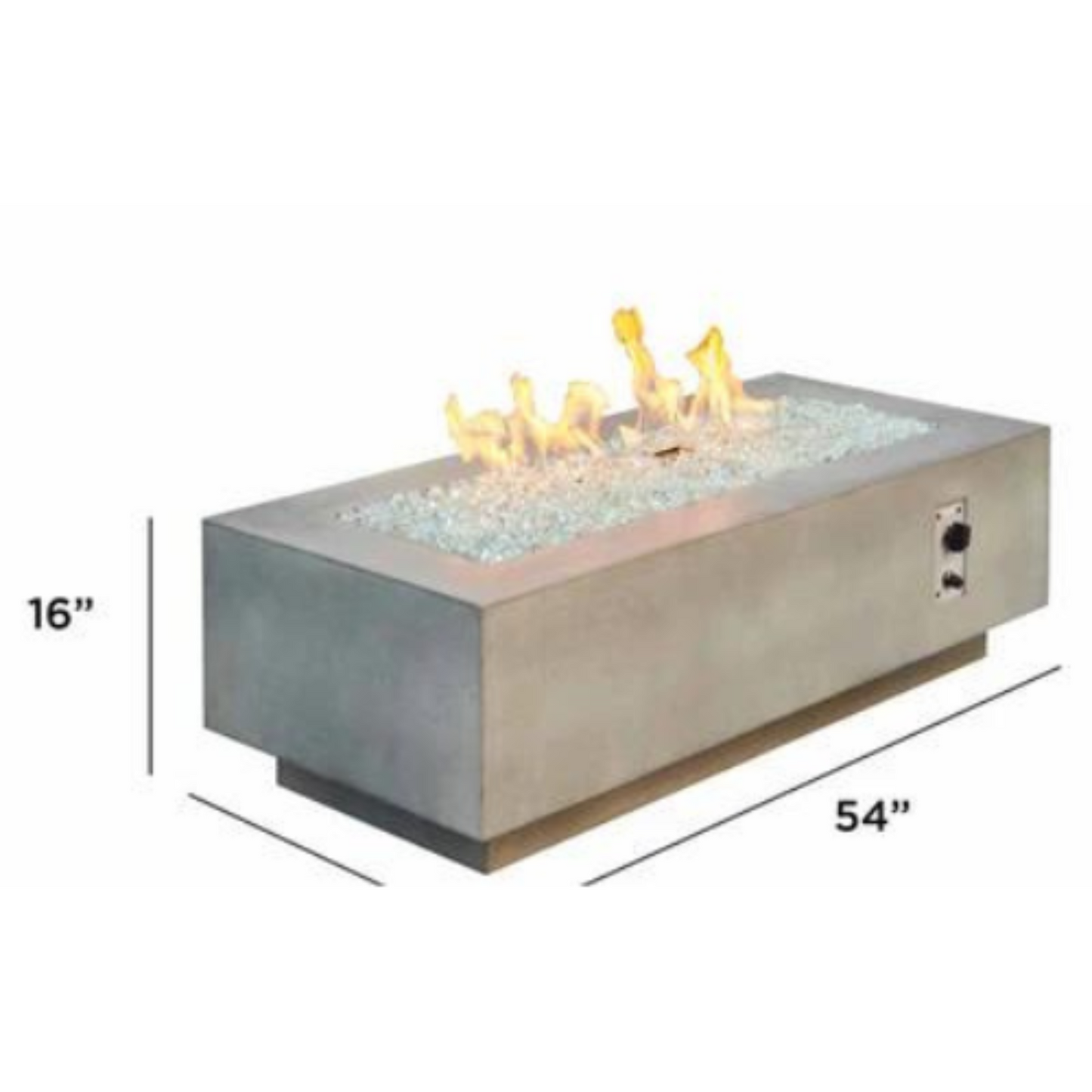 COVE - 54" - Linear Gas Fire Pit Table - More Colors