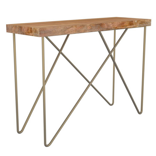 The MADOX solid mango wood console is a beautiful and functional piece of furniture. It's more than a console, it's a place to keep all your things and display them beautifully.