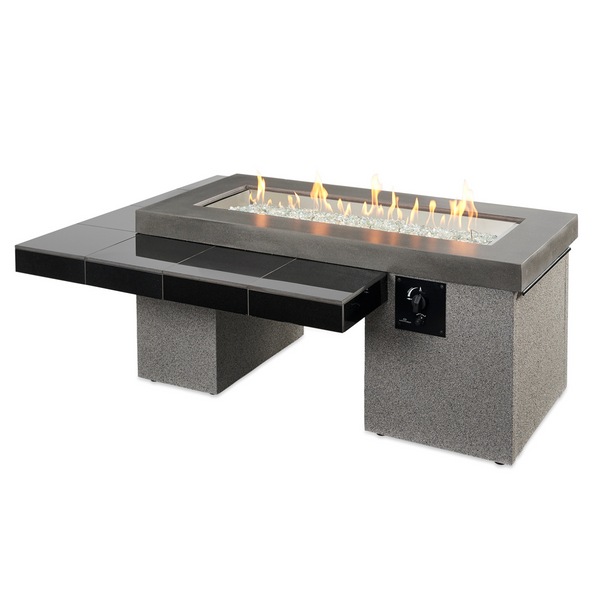 Elevate your outdoor ambiance with the compact and versatile Stonefire Gas Fire Pit Table. Its elegant design, compatible with propane and natural gas, creates a warm and inviting atmosphere. Enjoy the dual functionality of a fire pit and a functional table, all while ensuring safety and quality.