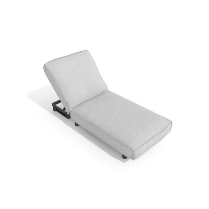 This lounger is covered in our quality Outdoorz X acrylic fabric and outdoor foam that will allow it to withstand the elements of nature.