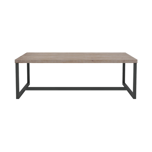 Invite industrial flair into your living space with the Irondale Rectangular Coffee Table. Solid acacia wood and sturdy Iron legs in a sleek Grey finish. Perfect for showcasing magazines or art decor. Embodying industrial appeal and robust functionality, it's an emblem of discerning taste. A striking addition that fills you with pride.