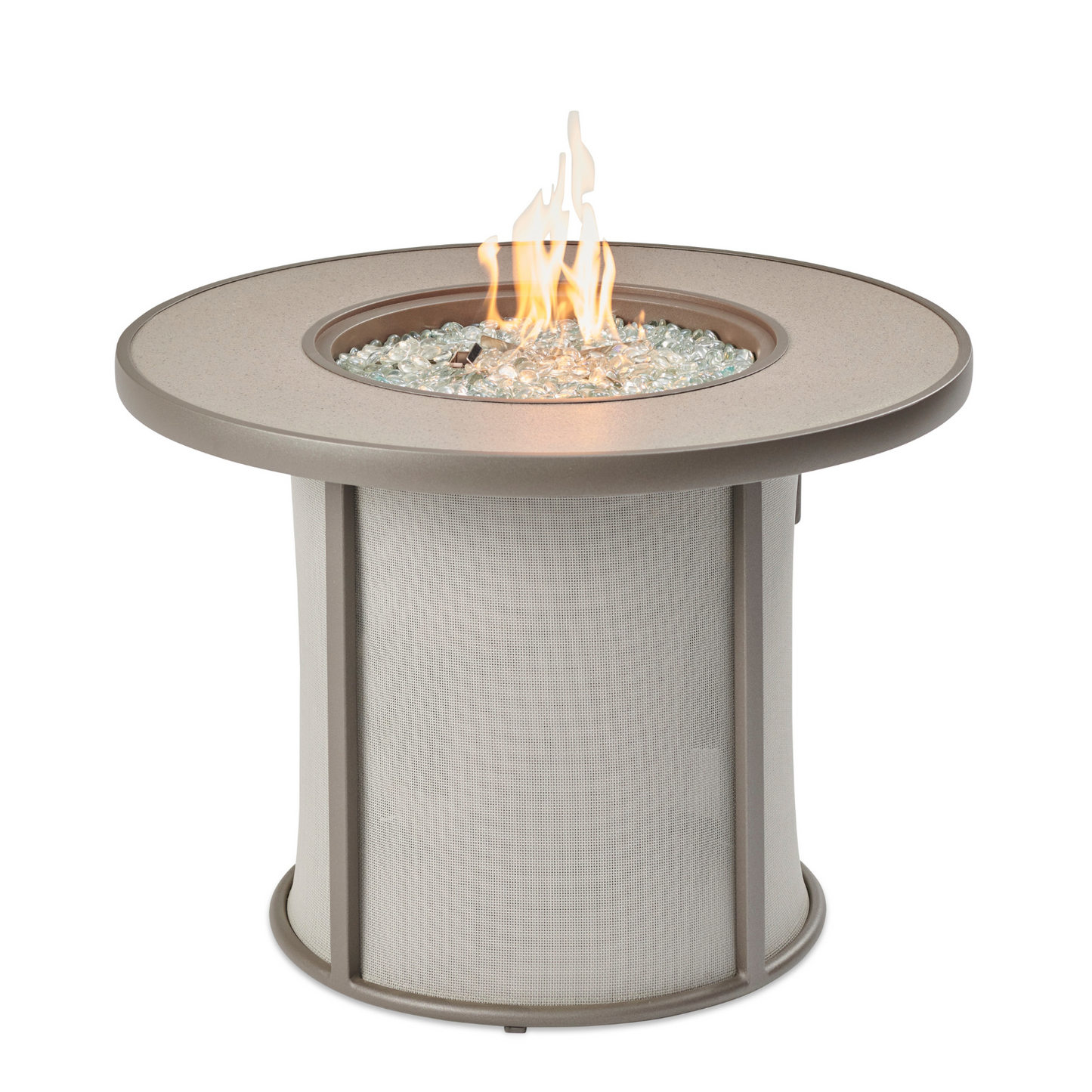 Elevate your outdoor ambiance with the compact and versatile Stonefire Gas Fire Pit Table. Its elegant design, compatible with propane and natural gas, creates a warm and inviting atmosphere. Enjoy the dual functionality of a fire pit and a functional table, all while ensuring safety and quality.