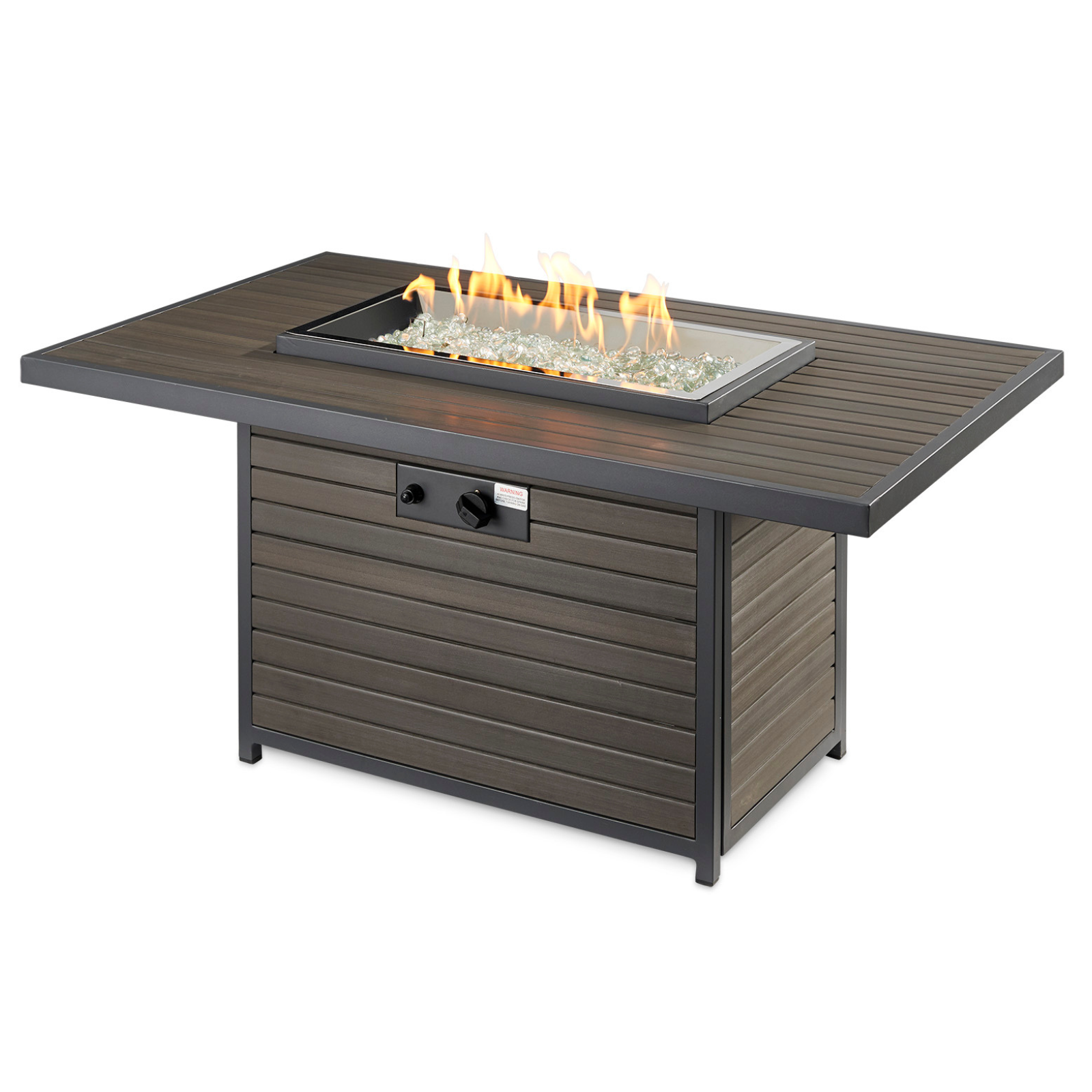 Enhance your outdoor gatherings with the Brooks Rectangular Gas Fire Pit Table. Enjoy warmth, style, and convenience in one stunning centerpiece for your patio or backyard.