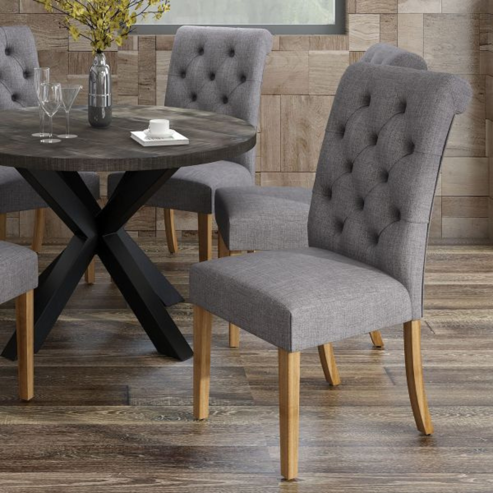 The Melia Side chair is a comfortable, practical and a durable chair for the office or home and it's vintage oak design makes it a versatile addition to any office, living space or dining room. 