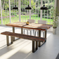 [TOP ONLY] Dining Table - Live Edge Sheesham Wood - More Sizes