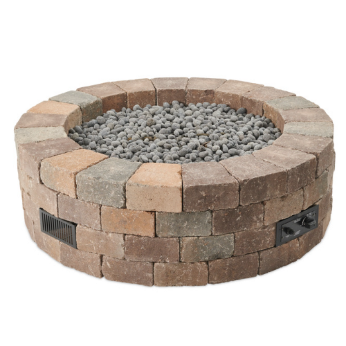 BRONSON - DIY - Block Round Gas Fire Pit Kit - All In One