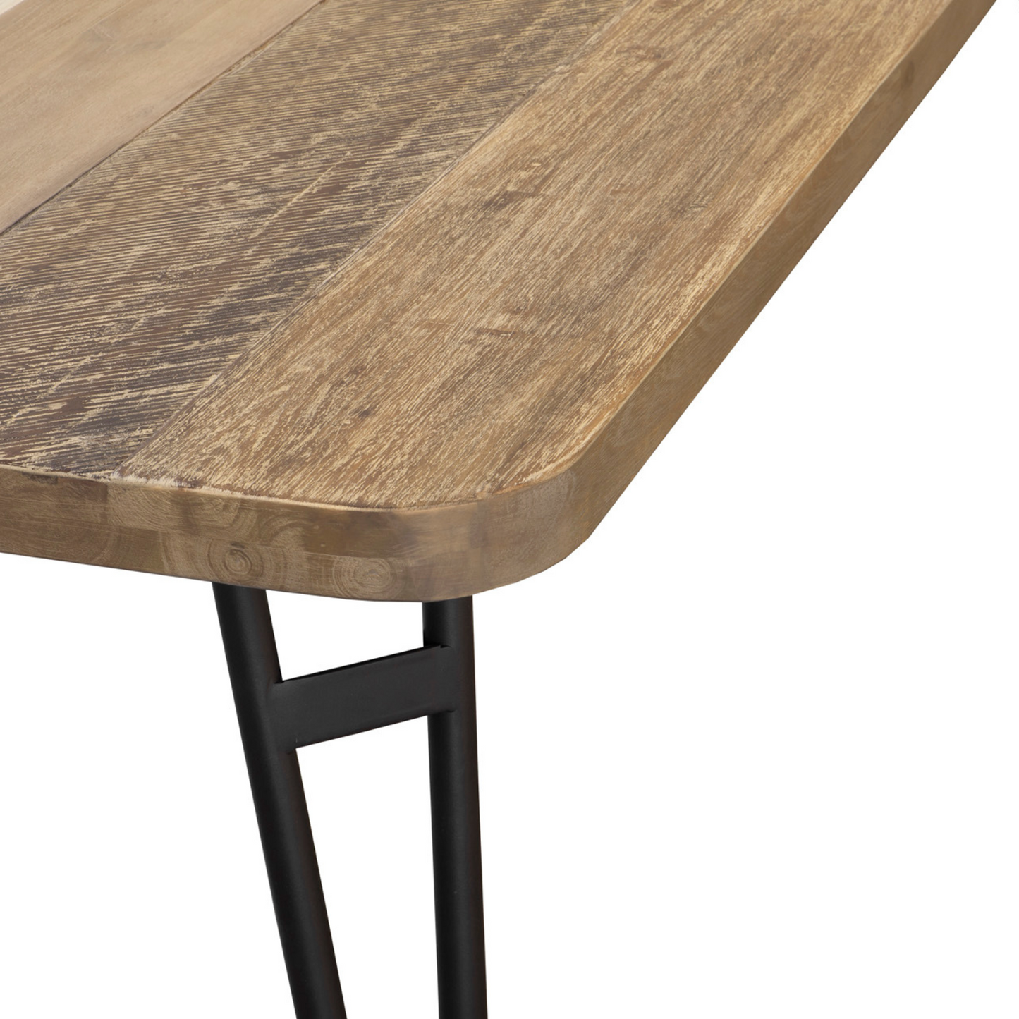 METRO NOIR HAVANA DINING TABLE - Acacia Wood/Iron