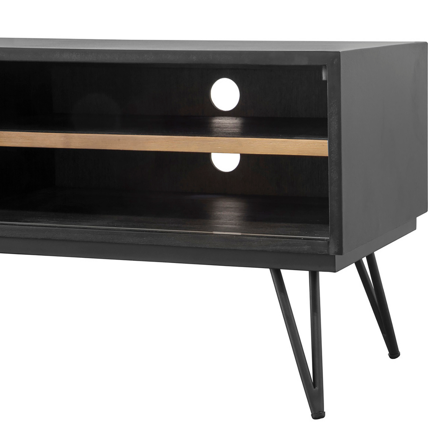 METRO NOIR HAVANA MEDIA UNIT - Acacia Wood/Iron