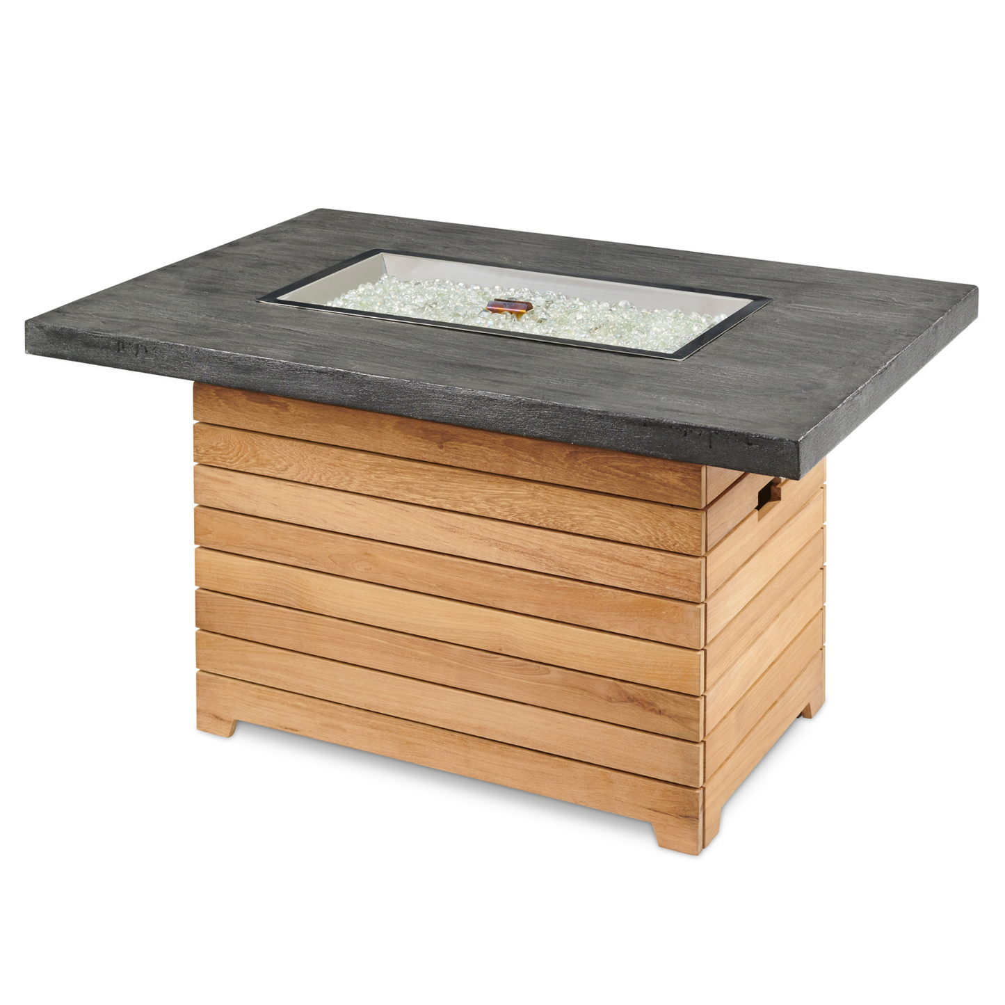 DARIEN - 44" - Rectangular Gas Fire Pit Table - Grey Everblend Top