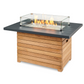 DARIEN - 44" - Rectangular Gas Fire Pit Table - Aluminum Top