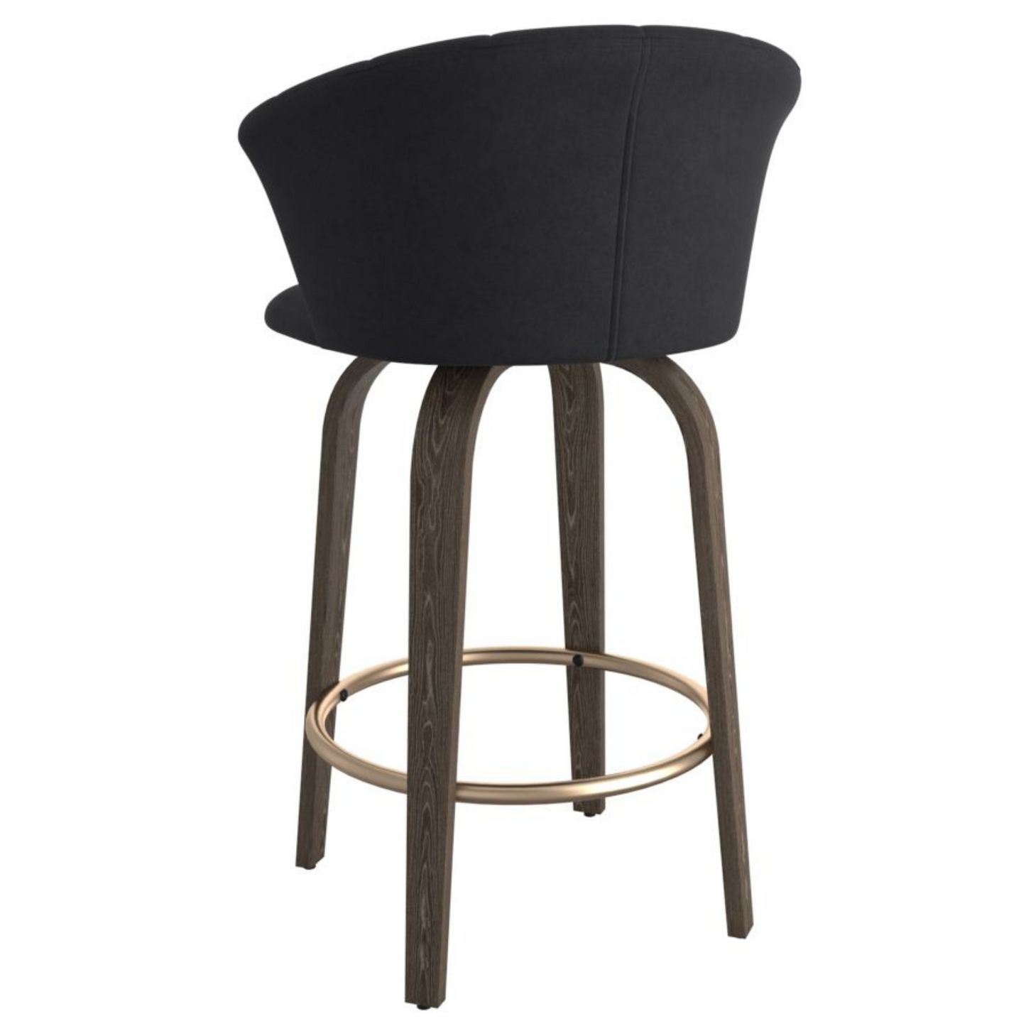 TULA - Counter Stool - Velvet Fabric - 360° Swivel Seat - More Colors