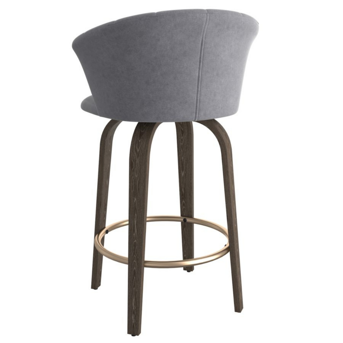 TULA - Counter Stool - Velvet Fabric - 360° Swivel Seat - More Colors