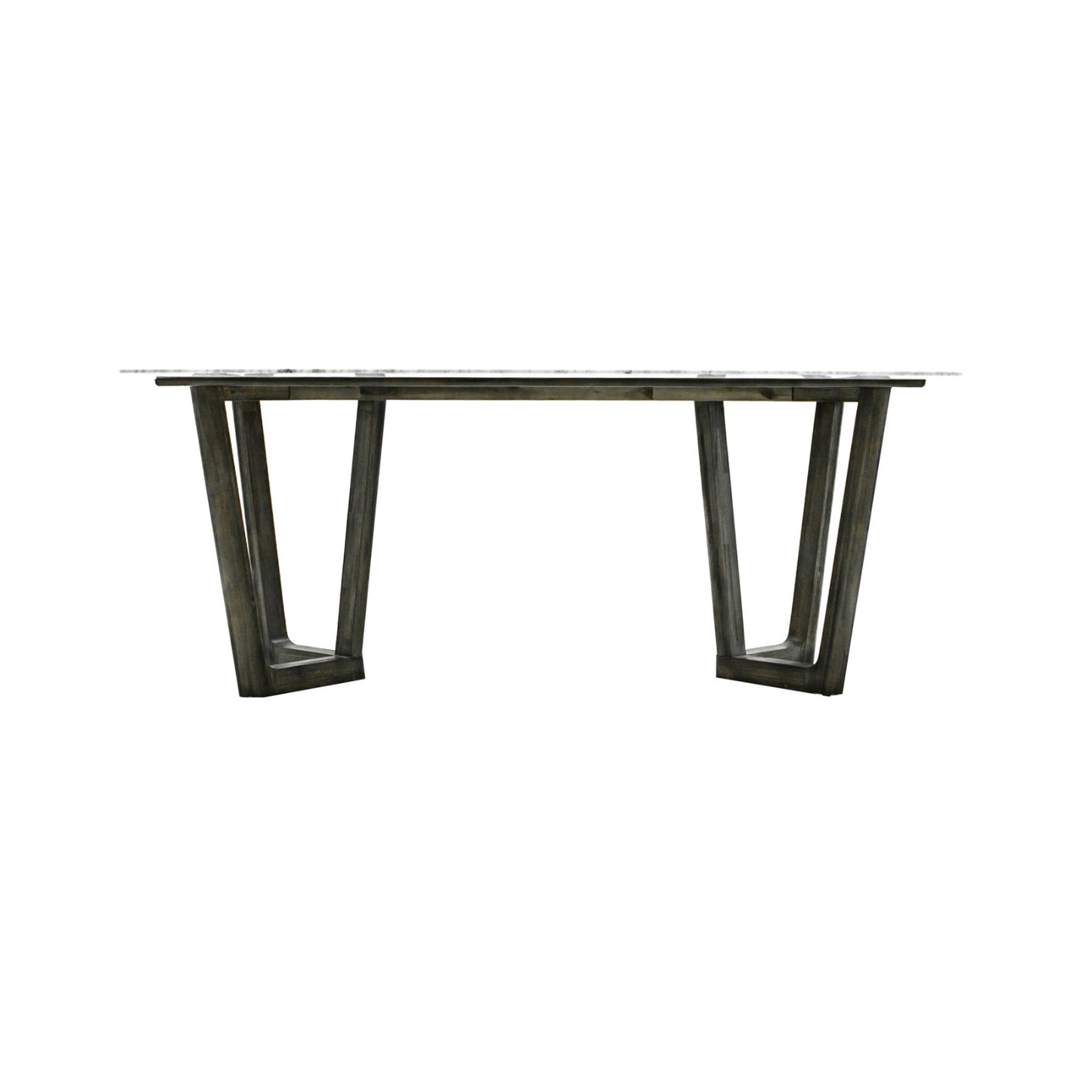 AURA DINING TABLE - 71" - Acacia Wood/Carrera Marble