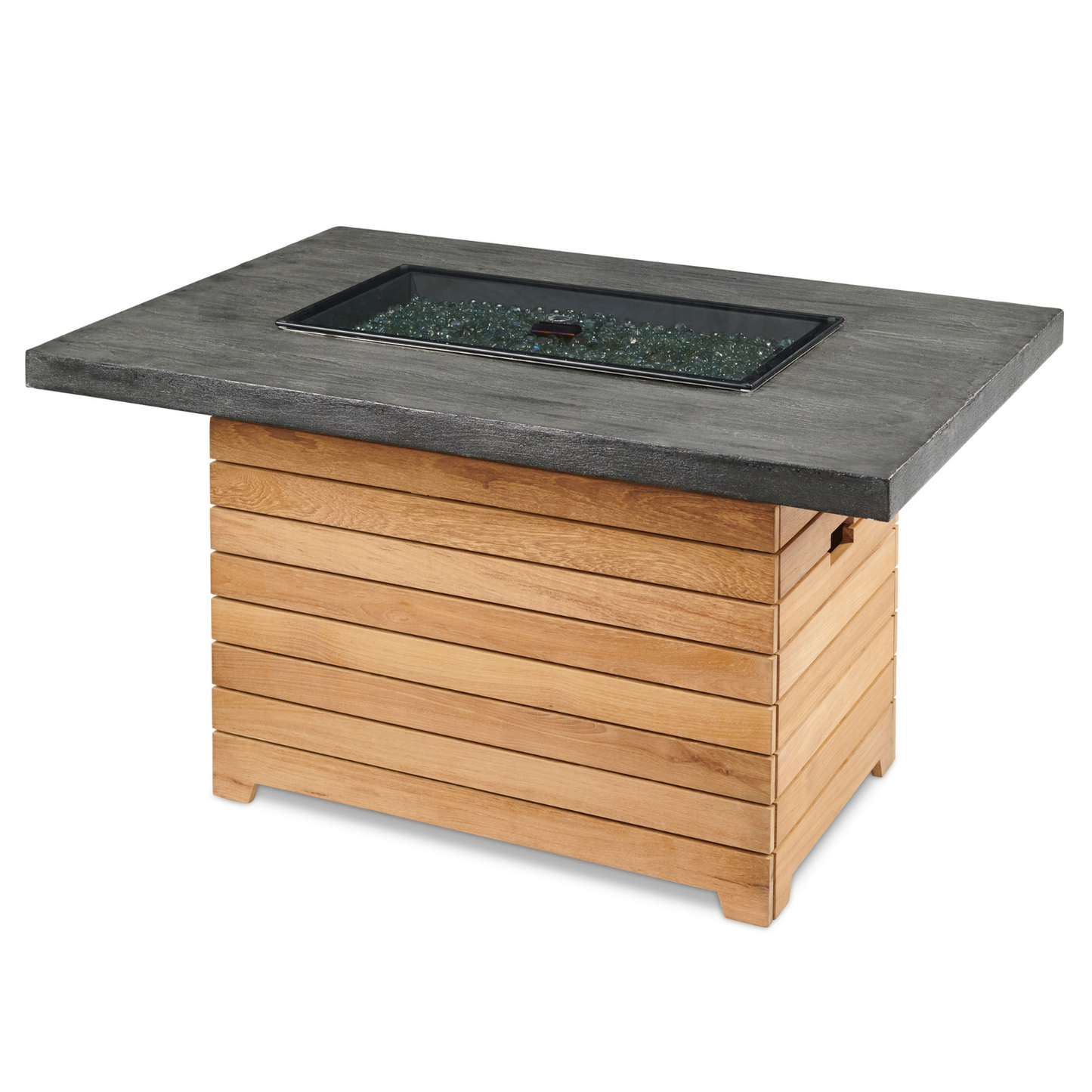 DARIEN - 44" - Rectangular Gas Fire Pit Table - Grey Everblend Top