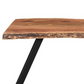 VIRAG - 48" Solid Acacia Wood Coffee Table - Live Edge