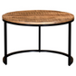 DARSH - Round Coffee Table Set (3) - Mango Wood