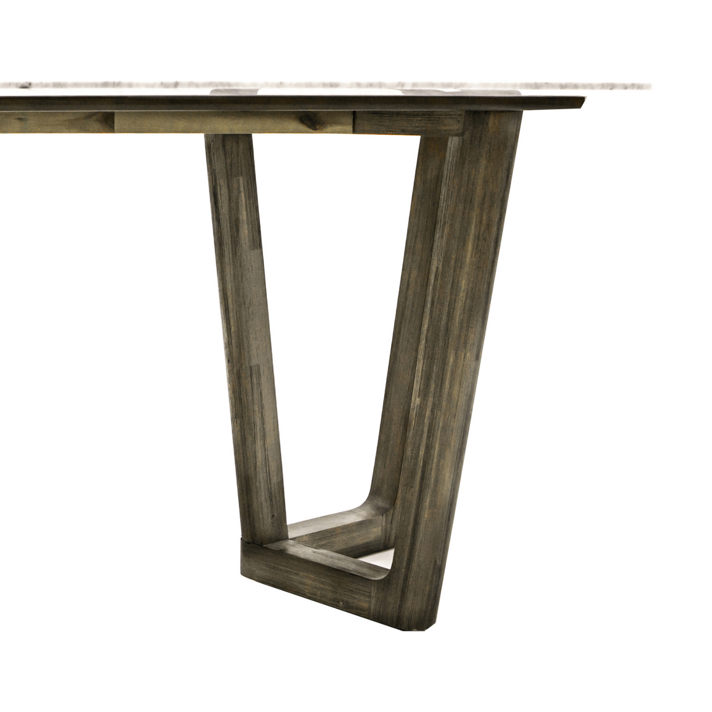 AURA DINING TABLE - 71" - Acacia Wood/Carrera Marble