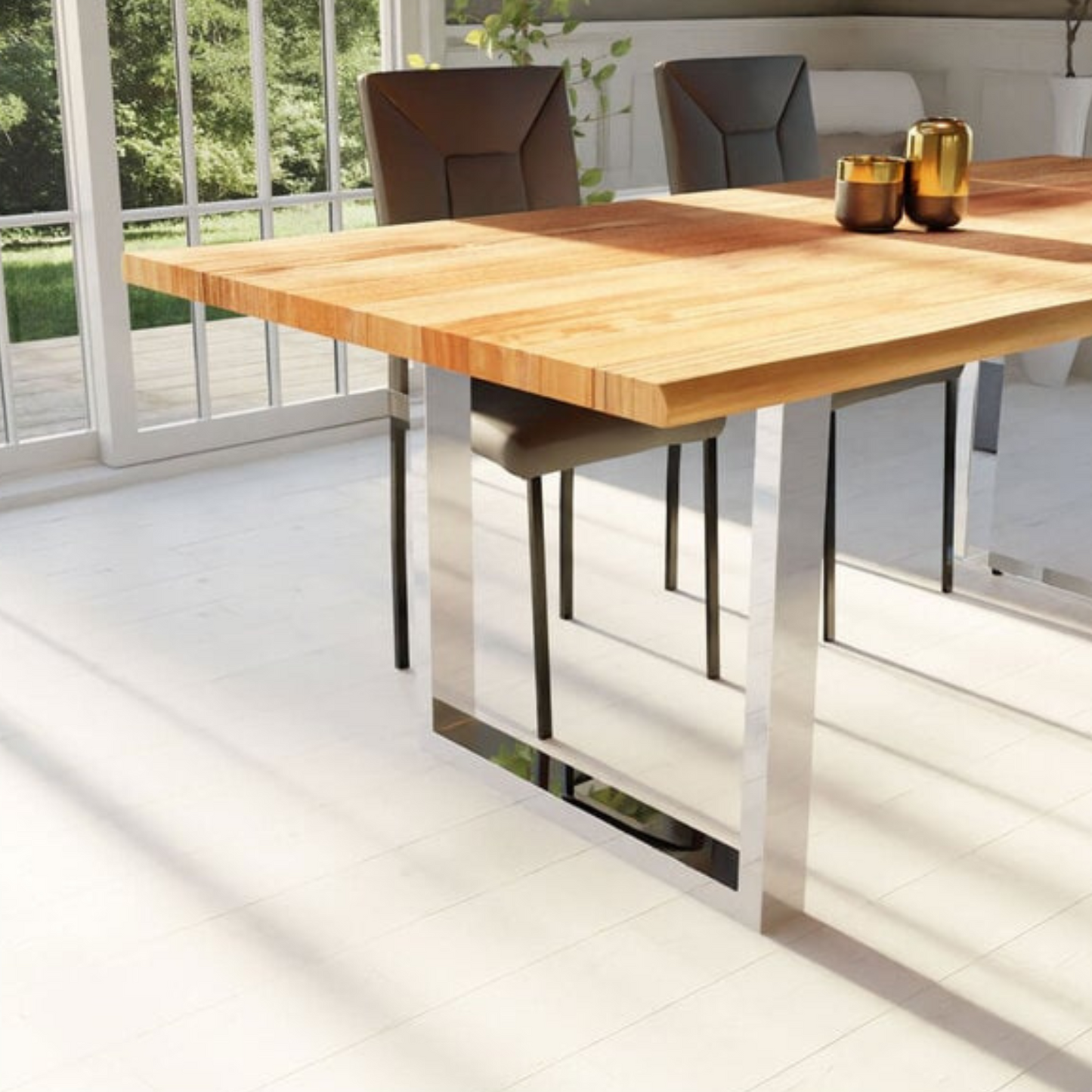 My prime furniture U table legs are a beautiful and durable option for your dining room. They are made from steel and offer the perfect balance between resistance and durability.