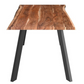 VIRAG - 70" Solid Acacia Wood Dining Table - Live Edge