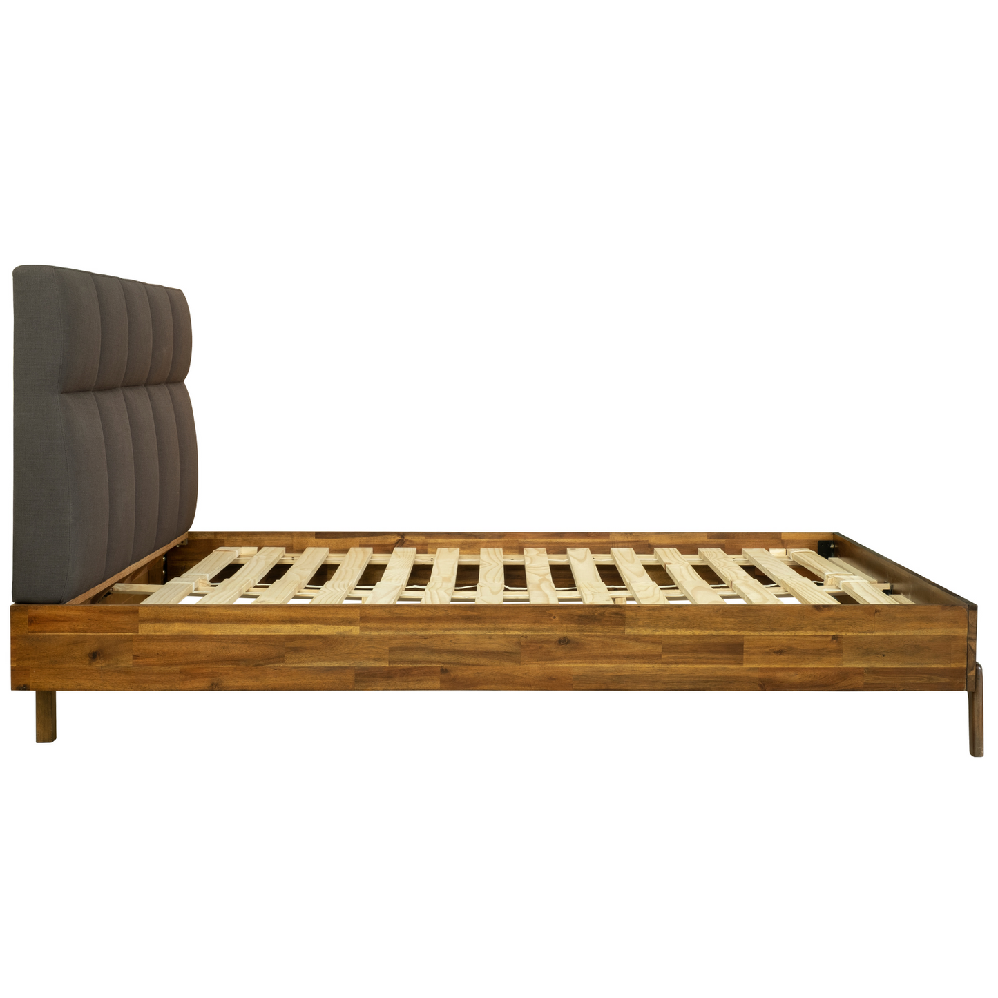 REMIX BED - Acacia wood/Polyester Upholstery/RubberWood - More Sizes