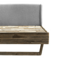 AURA BED - King/Queen - Solid Acacia/Fabric Upholstered