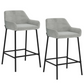 BAILY - Counter Stool (set of 2) - Velvet Fabric - More Colors