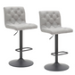 DEX II - Fabric Upholstered Adjustable Air Lift Swivel Stool (set of 2) - More Colors