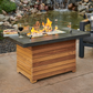 DARIEN - 44" - Rectangular Gas Fire Pit Table - Grey Everblend Top