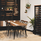 METRO NOIR HAVANA DINING TABLE - Acacia Wood/Iron