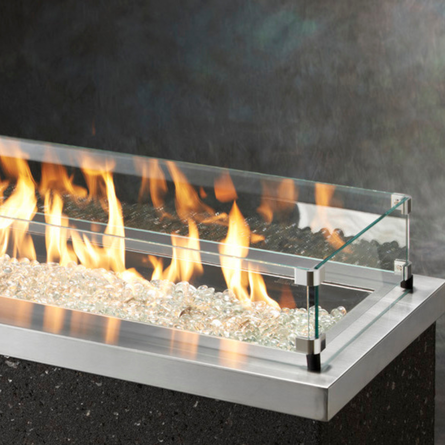 Fire Pit Linear Glass Wind Guards - More Sizes