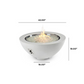 COVE - 42" - Round Gas Fire Pit Bowl - More Colors