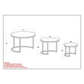 DARSH - Round Coffee Table Set (3) - Mango Wood