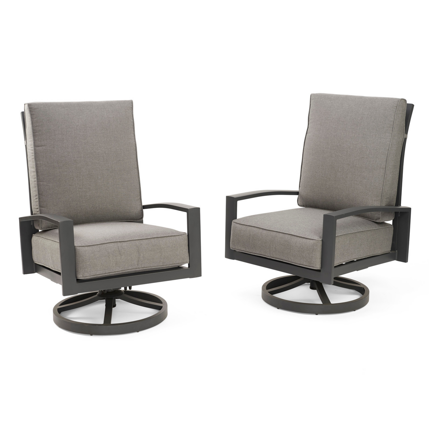 LYNDALE (Set of 2) - Highback Swivel Rocking Chairs - Mores Colors