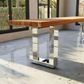 My prime furniture Bench legs are a beautiful and durable option for your dining room. They are made from steel and offer the perfect balance between resistance and durability.