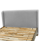 AURA BED - King/Queen - Solid Acacia/Fabric Upholstered