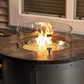 EDISON - Round Gas Fire Pit Table