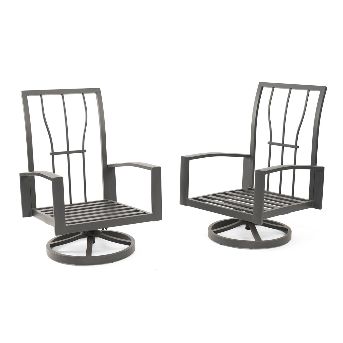 LYNDALE (Set of 2) - Highback Swivel Rocking Chairs - Mores Colors