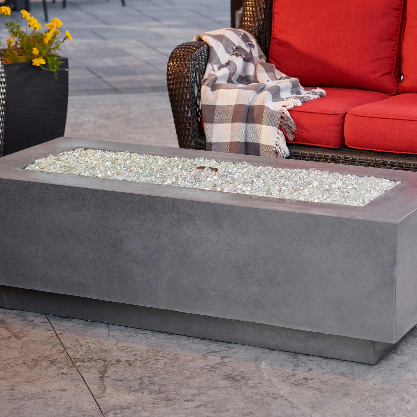 COVE - 54" - Linear Gas Fire Pit Table - More Colors