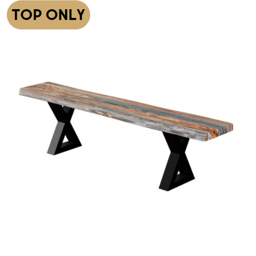 Live Edge Grey Sheesham Bench is a natural and practical desk for home, office or bedroom. The ideal furniture for working or just relaxing.