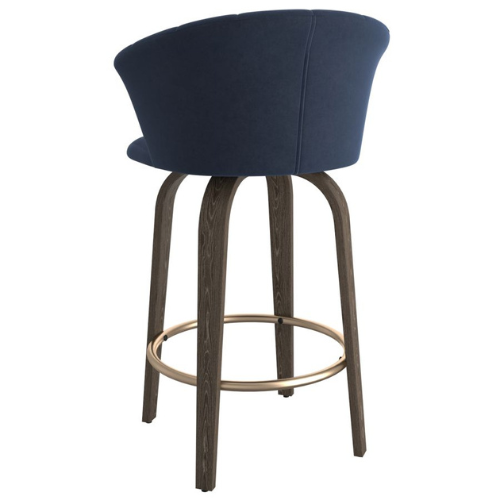 TULA - Counter Stool - Velvet Fabric - 360° Swivel Seat - More Colors