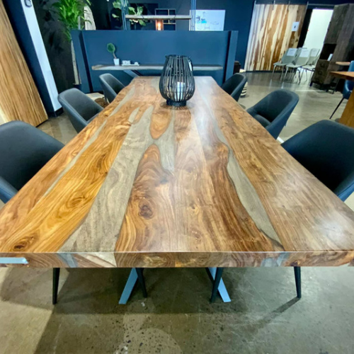 [TOP ONLY] Dining Table - Live Edge Sheesham Wood - More Sizes