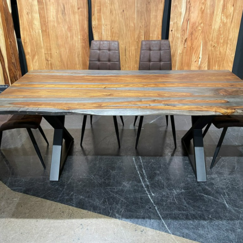 [TOP ONLY] Dining Table - Live Edge Sheesham Wood - More Sizes