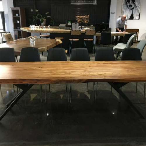 [TOP ONLY] Dining Table - Live Edge Acacia Wood - More Sizes